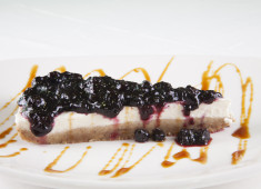 Tarta de queso y frambuesa